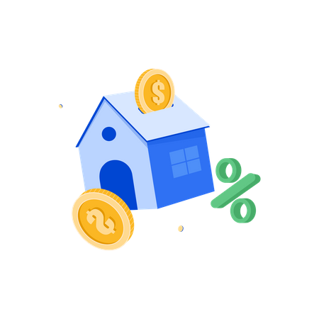 House Down payment  Illustration