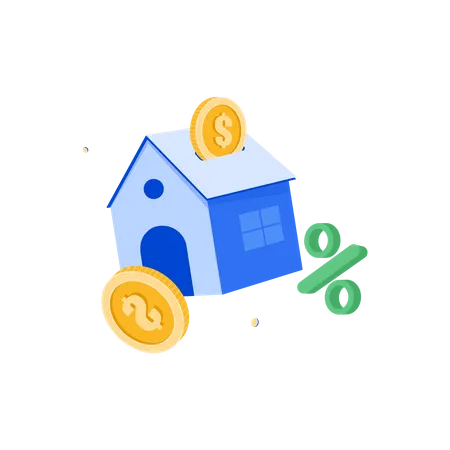 House Down payment  Illustration