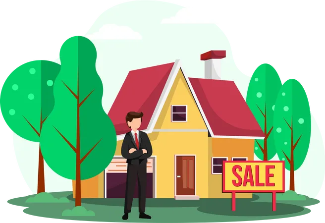 House for sale  Illustration