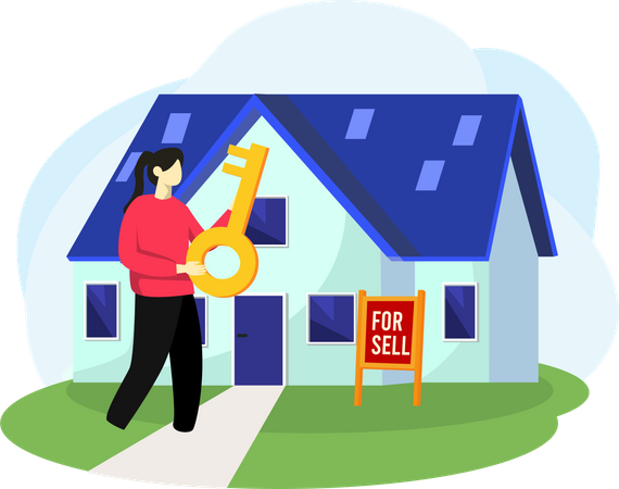 House for sale  Illustration