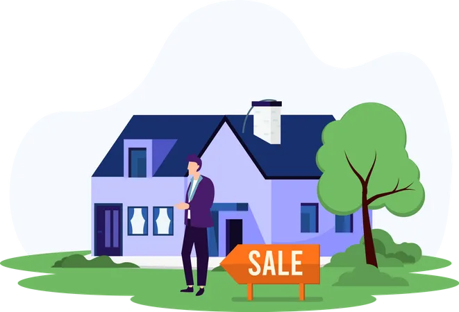 House for sale  Illustration