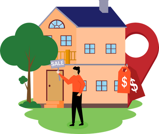 House for sale  Illustration