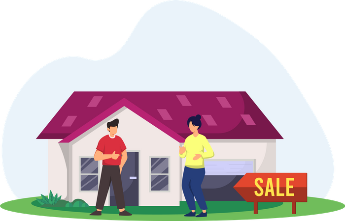 House for sale  Illustration