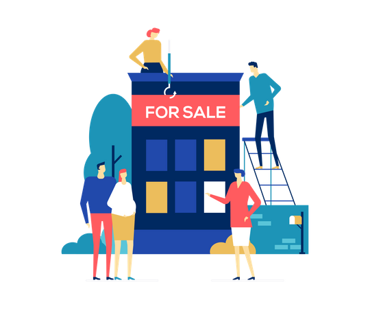 House for sale  Illustration