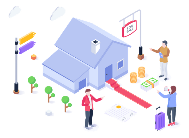 House For Sale  Illustration