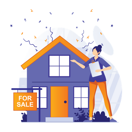 House for sale  Illustration