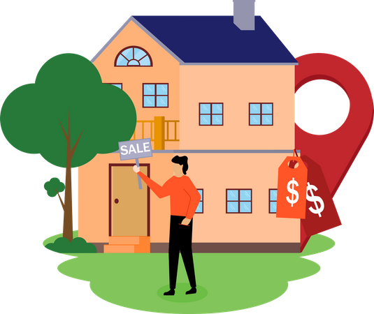 House for sale  Illustration