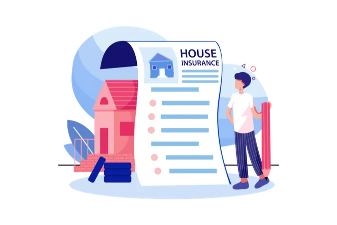 House insurance Illustration
