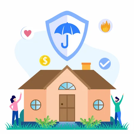 House Insurance Illustration