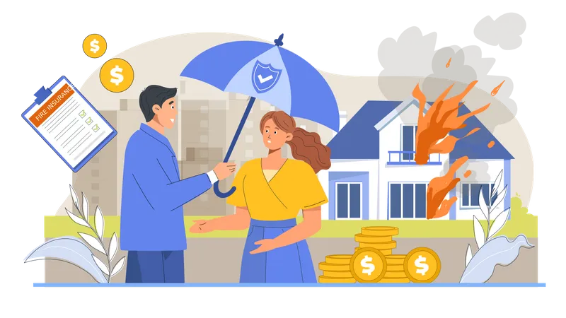 House insurance Illustration