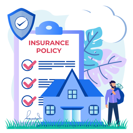 House Insurance  Illustration