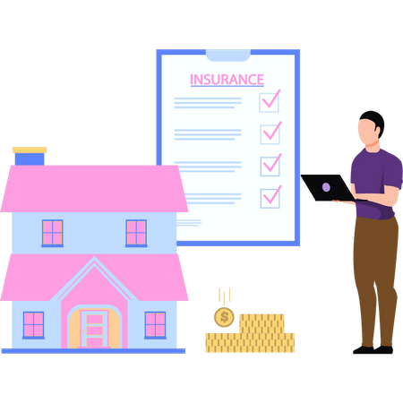 House insurance  Illustration