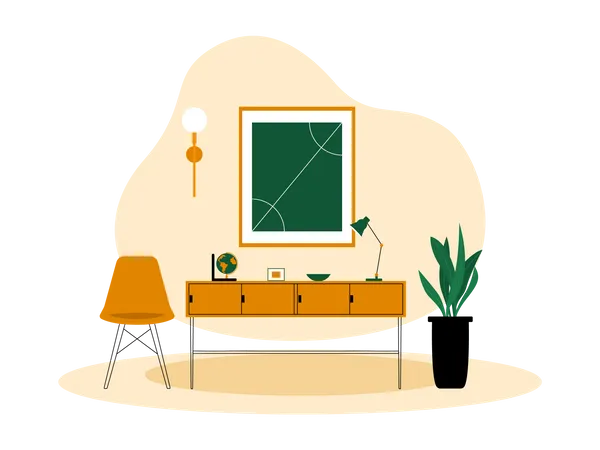 House interior  Illustration