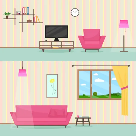 House Interior  Illustration