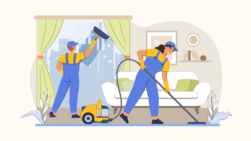 House Keeping service  Illustration