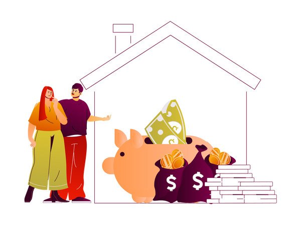 House Loan Illustration