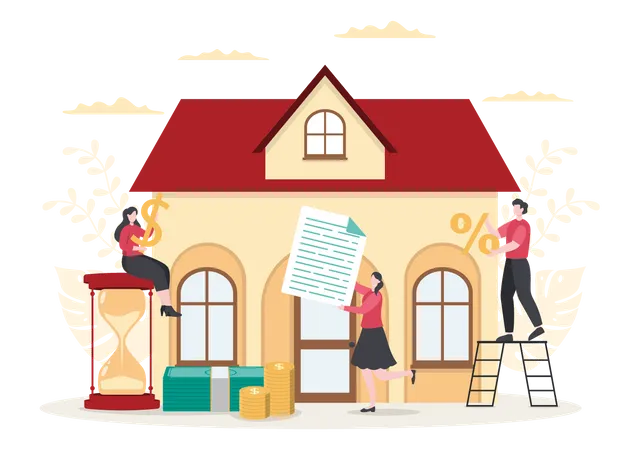 House Loan  Illustration