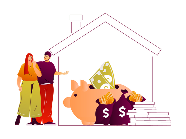 House Loan  Illustration