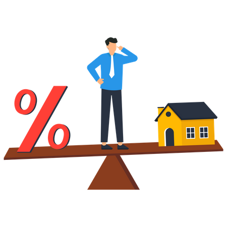 House Loan Interest  Illustration