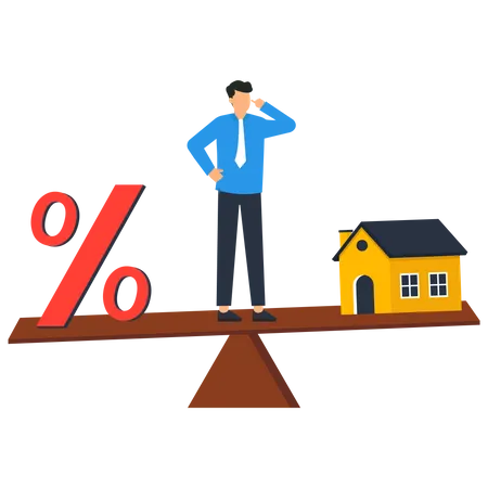 House Loan Interest  Illustration