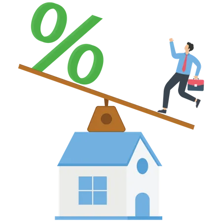 House loan interest rate  Illustration
