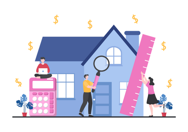 House Loan Payment  Illustration