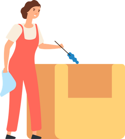 House maid service  Illustration