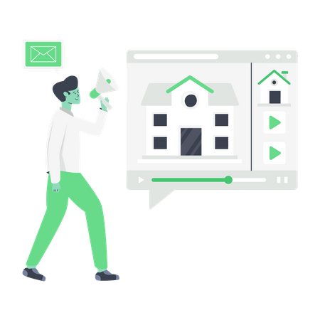 House Marketing  Illustration