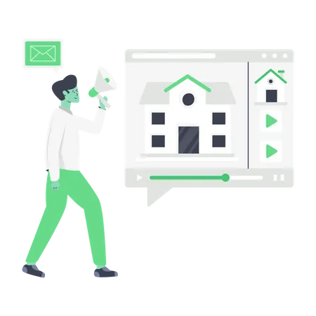 House Marketing  Illustration