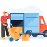 illustrations for moving house