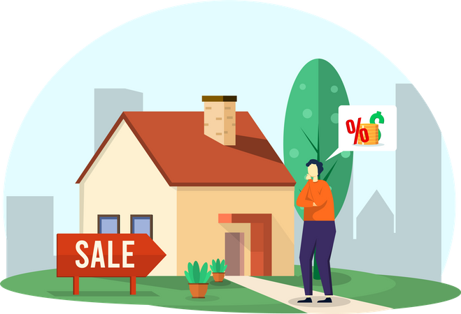 House on sale  Illustration