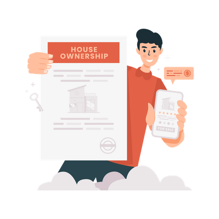 House ownership letter  Illustration