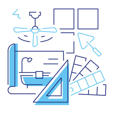 House plan  Illustration