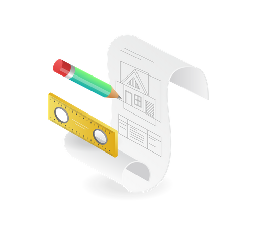 House plan  Illustration