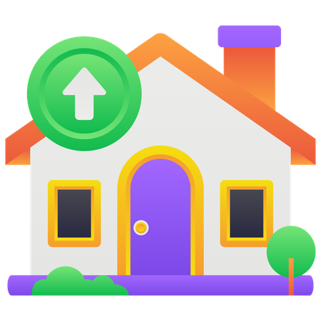 House Price Up  Illustration