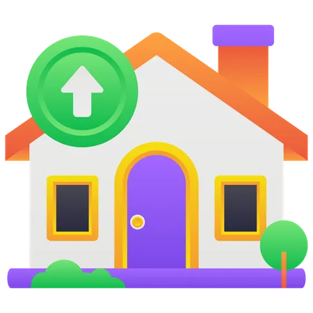 House Price Up  Illustration