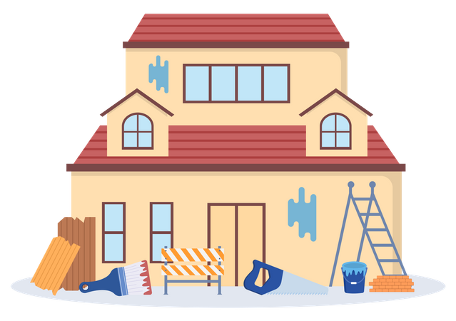 House Repairing Service Illustration