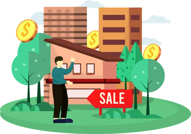 House sale Illustration