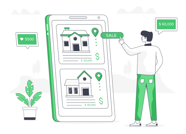 House Sale  Illustration