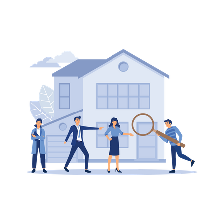 House search  Illustration