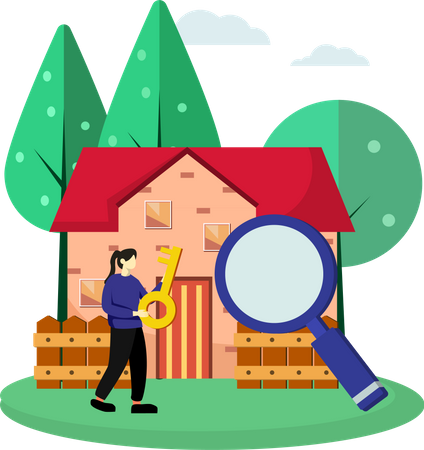 House search  Illustration