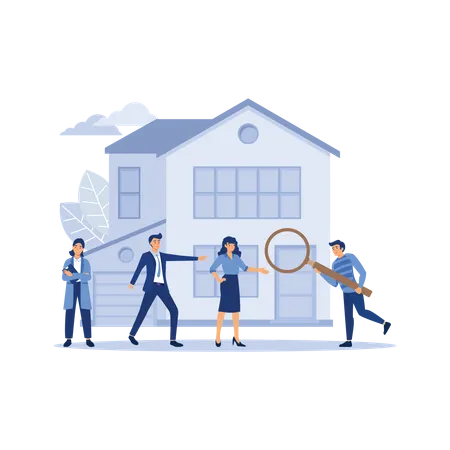 House search  Illustration