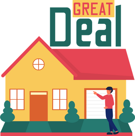 House selling on a great deal  Illustration