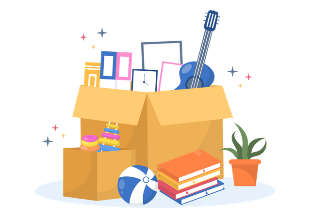 House Shifting box  Illustration