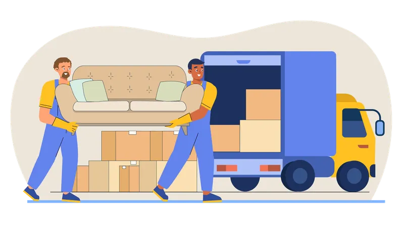 House Shifting Service  Illustration