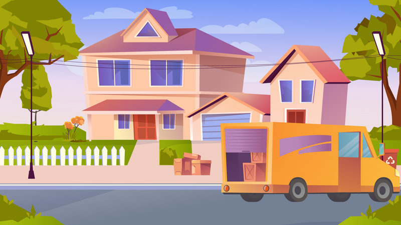 House Shifting service  Illustration