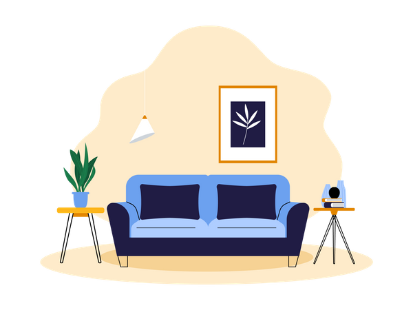 House sofa  Illustration