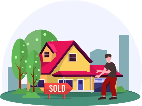 House sold  Illustration