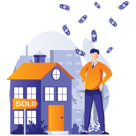 House sold  Illustration