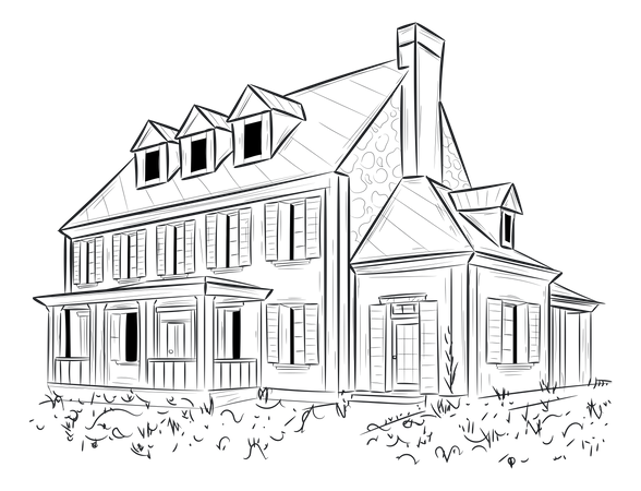 House Villa  Illustration